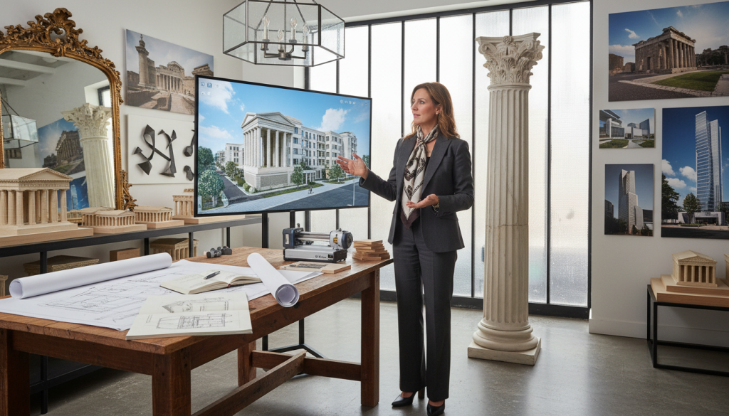 découvrez comment l'architecte du classicisme allie héritage traditionnel et innovation contemporaine pour créer des espaces intemporels et modernes.