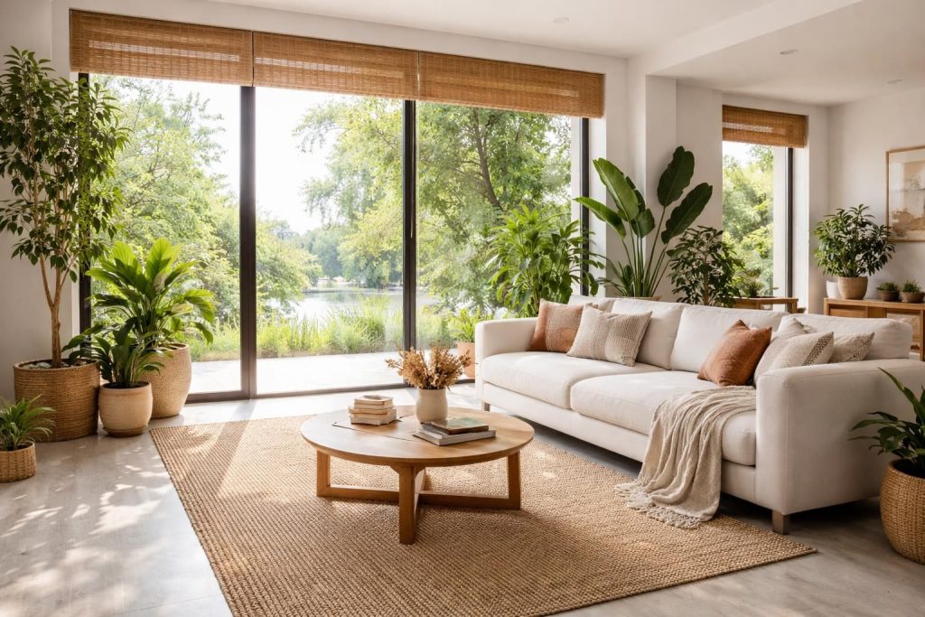 découvrez nos astuces déco pour habiller une baie vitrée sans rideau et apportez style et luminosité à votre intérieur.