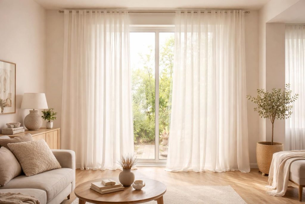 découvrez les rideaux heytens qui allient élégance et légèreté pour filtrer une lumière douce et chaleureuse dans votre intérieur.