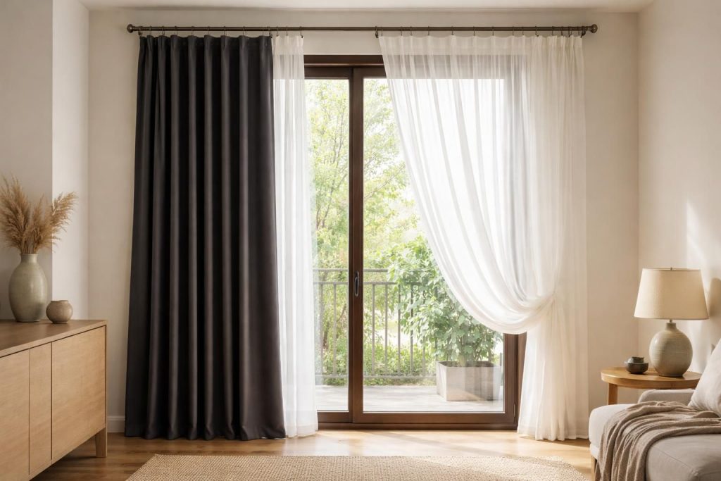 découvrez nos solutions élégantes pour installer un rideau occultant et un voilage sur la même tringle, alliant confort et style pour votre intérieur.