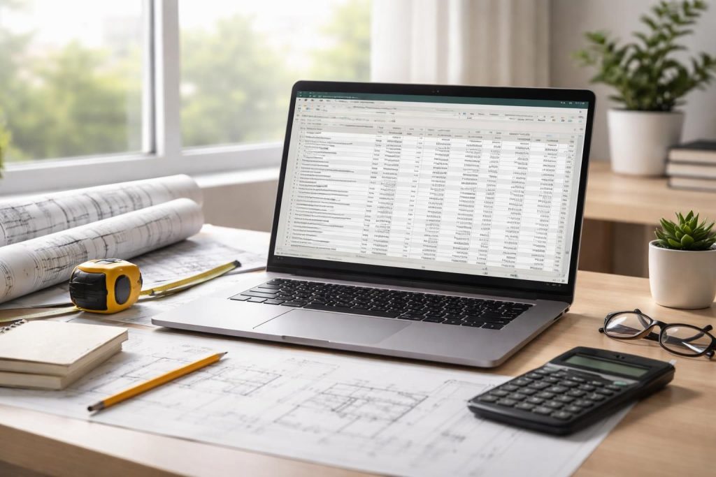 téléchargez gratuitement notre tableau excel de chiffrage travaux pour estimer facilement et précisément vos coûts de rénovation ou construction.