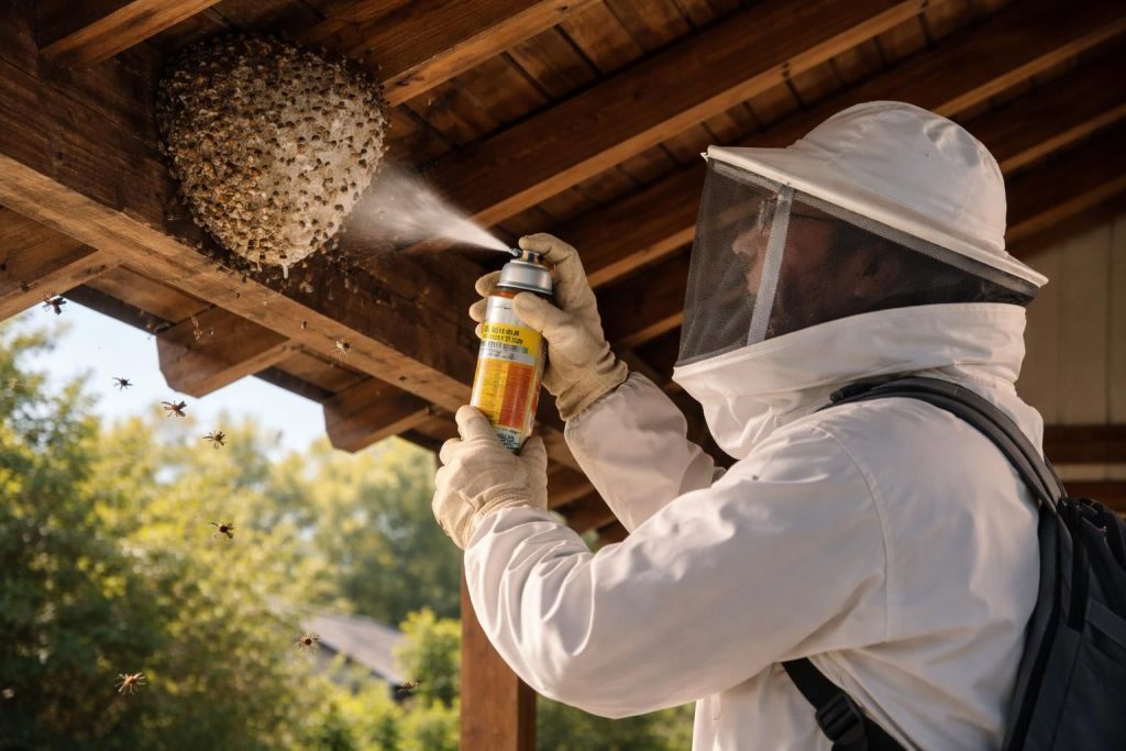 découvrez des méthodes efficaces et sécurisées pour éliminer un nid d'abeille sous toiture et protéger votre maison des nuisances.