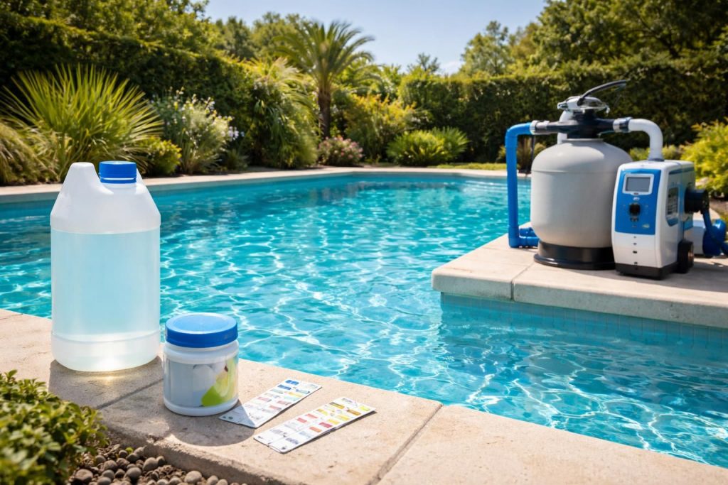 découvrez comment choisir le traitement idéal pour votre eau de piscine afin d'assurer une eau propre, saine et transparente toute la saison.