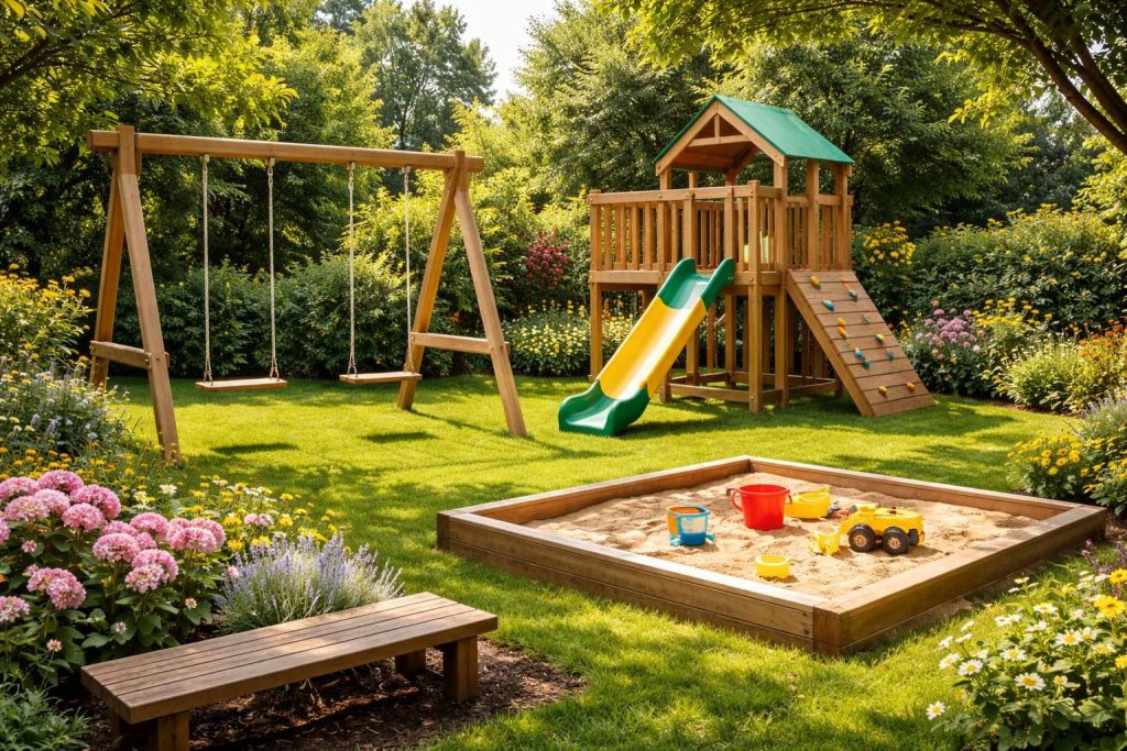 découvrez comment aménager un coin jeu dans votre jardin pour un espace ludique et sécurisé où enfants et famille peuvent s'amuser en plein air.