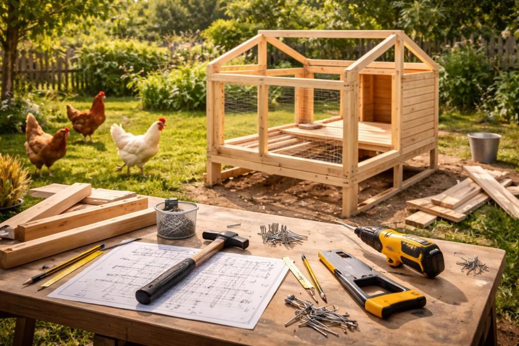 découvrez notre guide pratique étape par étape pour construire un poulailler solide et fonctionnel, idéal pour accueillir vos poules en toute sécurité.