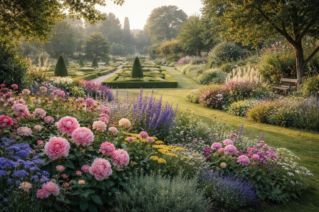 découvrez notre guide complet des massifs jardins et styles de jardins fleuris pour embellir votre espace extérieur avec des fleurs colorées et harmonieuses.