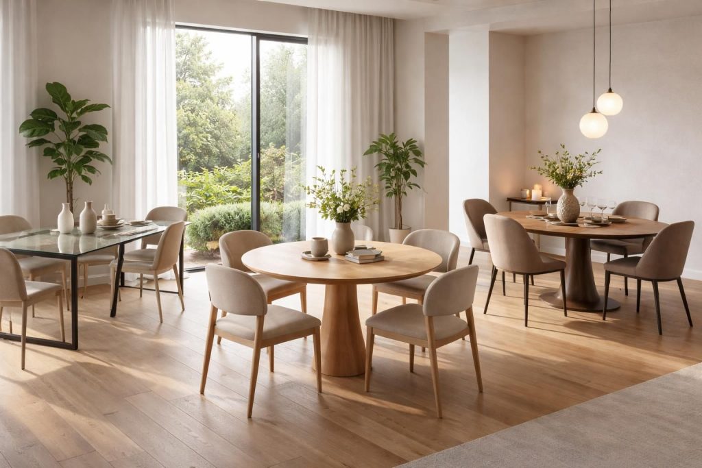 découvrez notre sélection de tables rondes, ovales et rectangulaires adaptées à tous les espaces et styles. trouvez la table parfaite pour votre intérieur.
